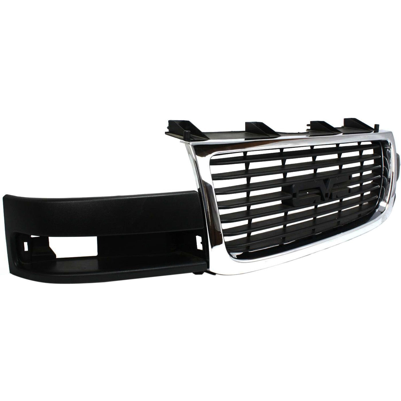 Grille 03-15 For GMC Savana 2500/3500 Chrome Shell w/ Black Insert Composite HL