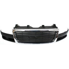 Grille 03-15 For GMC Savana 2500/3500 Chrome Shell w/ Black Insert Composite HL