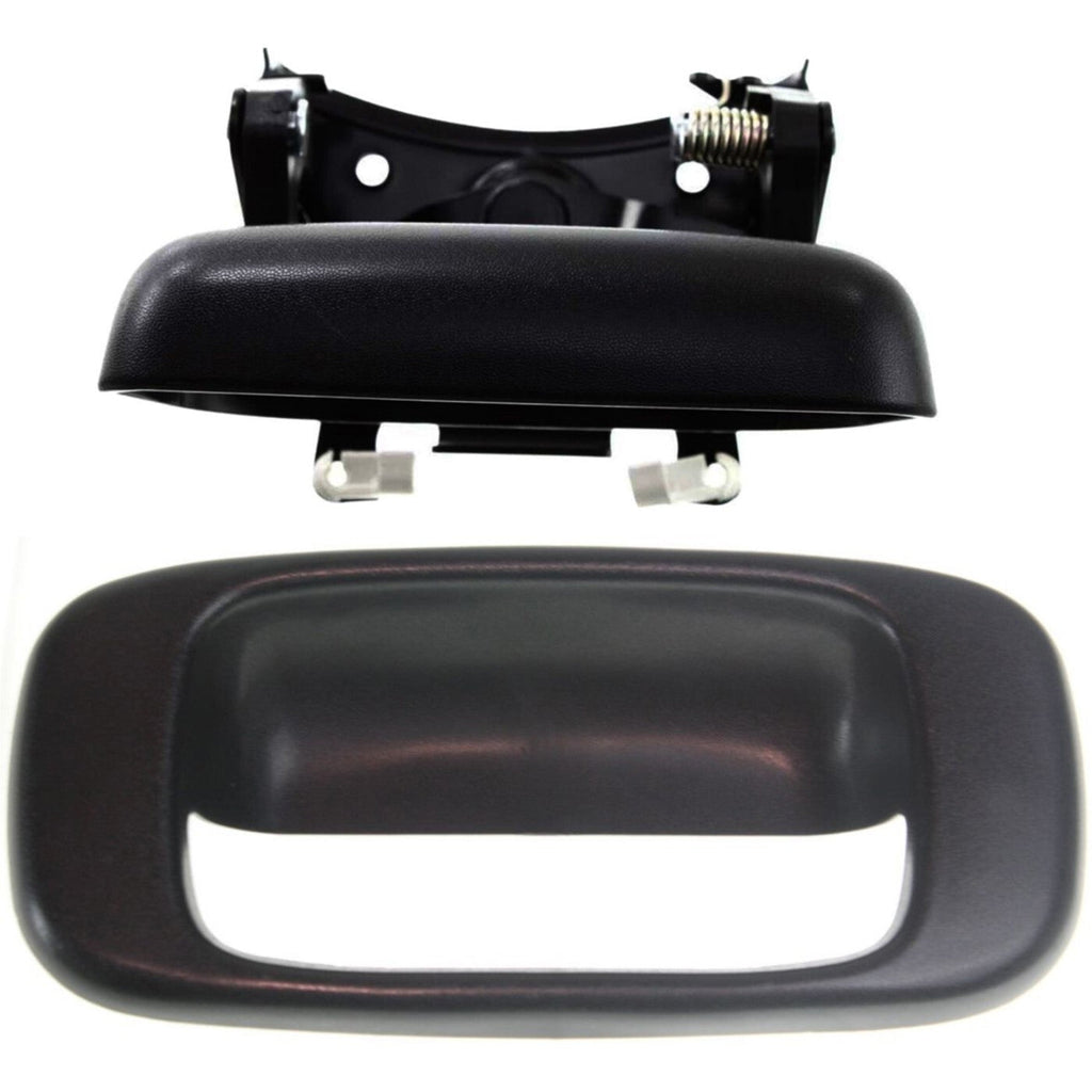 Black Tailgate Tail Gate Handle & Bezel Trim Kit for Chevy GMC Pickup Truck