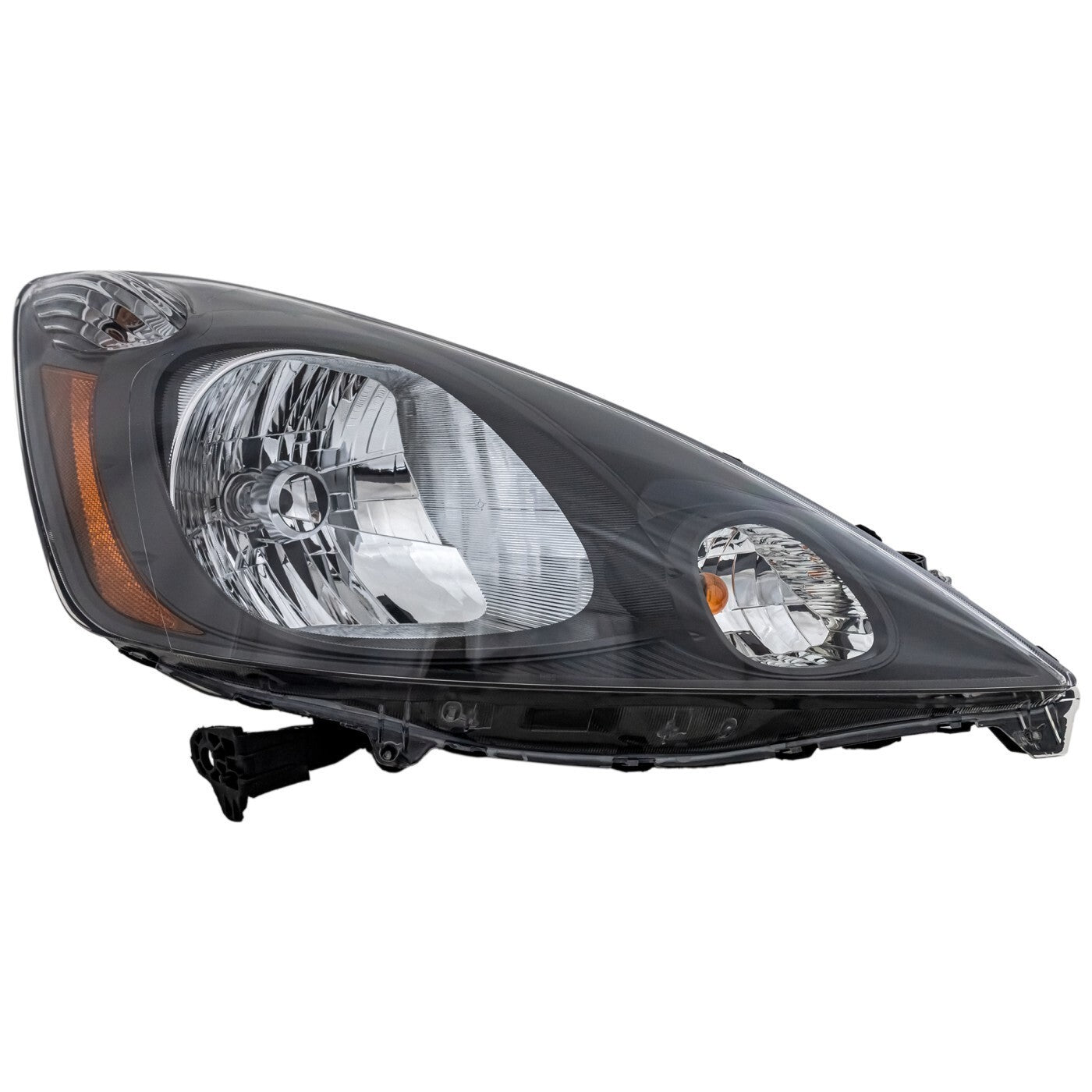 Left & Right Side Headlights For Honda Fit 2009-2014 Halogen w/ Bulbs Base DX LX