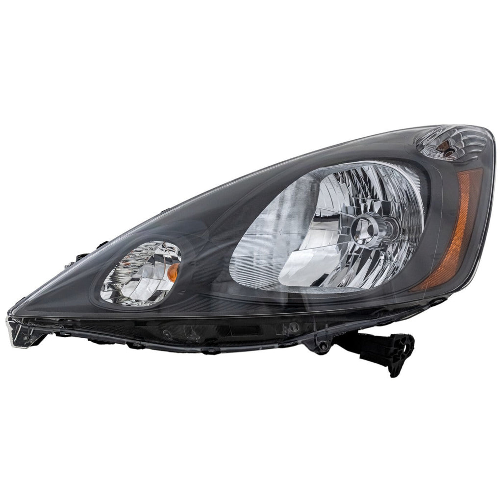 Left & Right Side Headlights For Honda Fit 2009-2014 Halogen w/ Bulbs Base DX LX