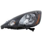 Left & Right Side Headlights For Honda Fit 2009-2014 Halogen w/ Bulbs Base DX LX