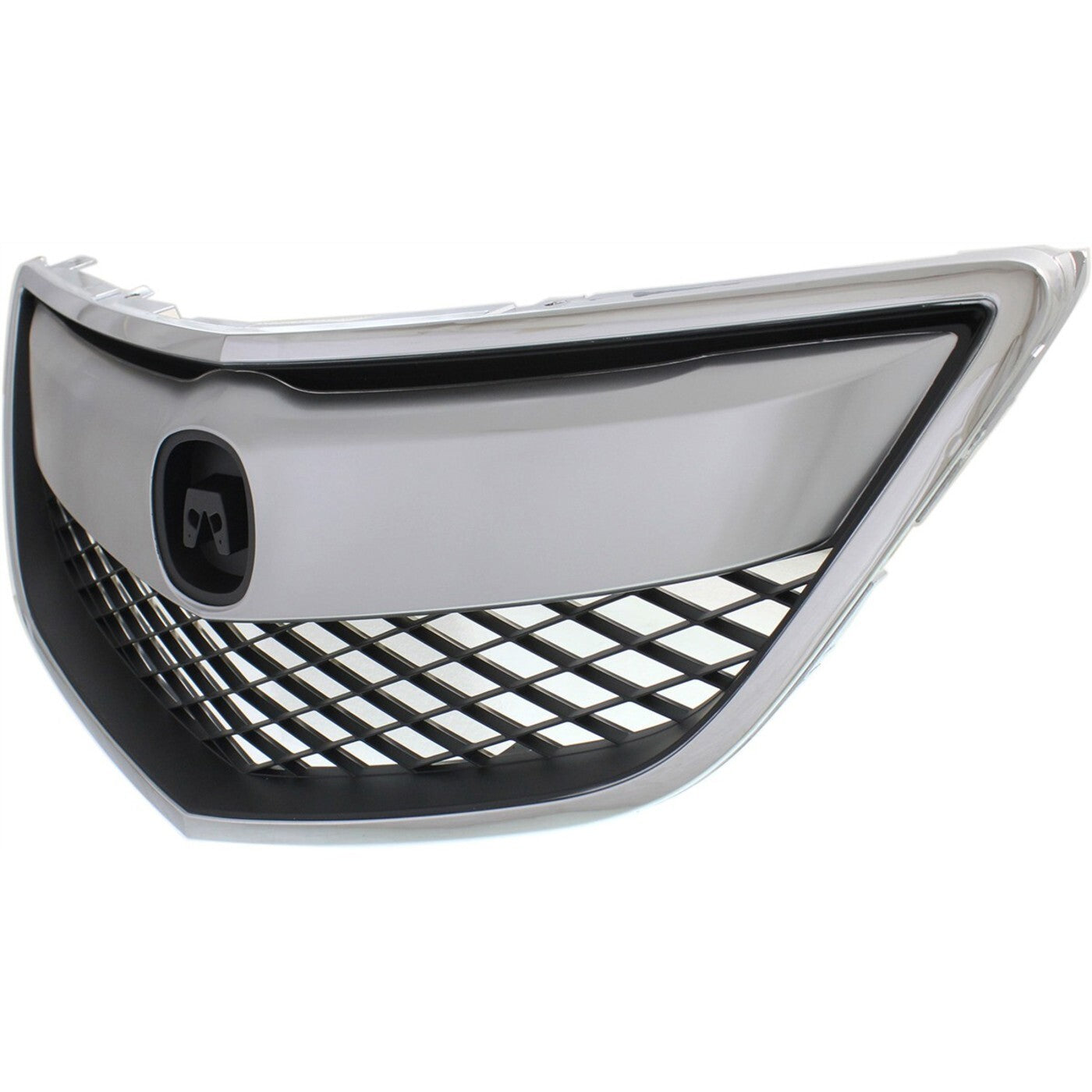 Grille For 2013-2015 Acura RDX Chrome Shell with Painted Black Insert