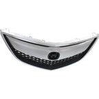 Grille For 2013-2015 Acura RDX Chrome Shell with Painted Black Insert