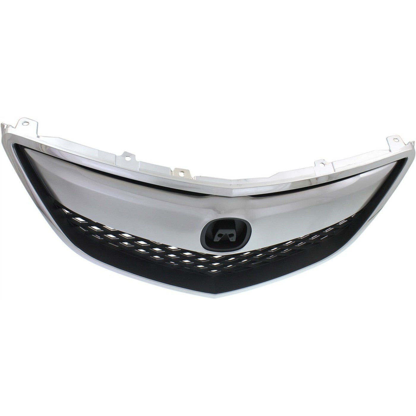 Grille For 2013-2015 Acura RDX Chrome Shell with Painted Black Insert
