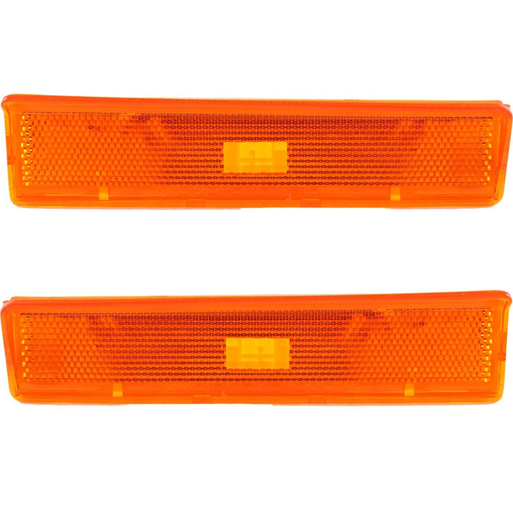 Front Side Marker Set For 1980-1986 Ford F-150 Bronco F-350 Mounts on Fender