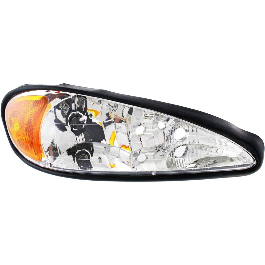 Headlight Set For 99-2005 Pontiac Grand Am Driver & Passenger Side w/ bulb