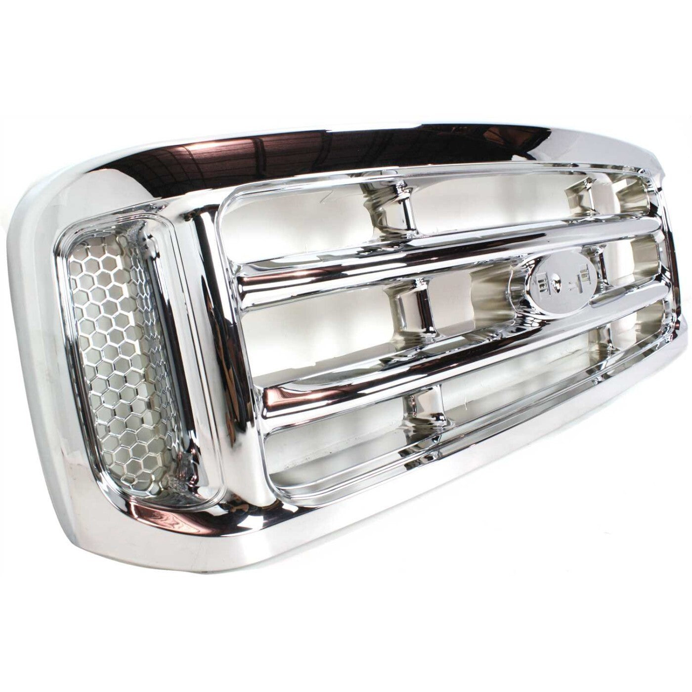 Grille For 99-2004 Ford F-250 Super Duty F-350 Super Duty Chrome Plastic