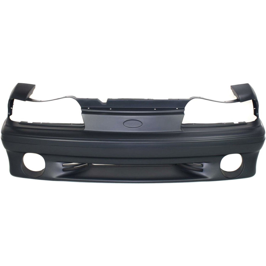 Front Bumper Cover For 1987-93 Ford Mustang GT Models Primed With Fog Lamp Holes