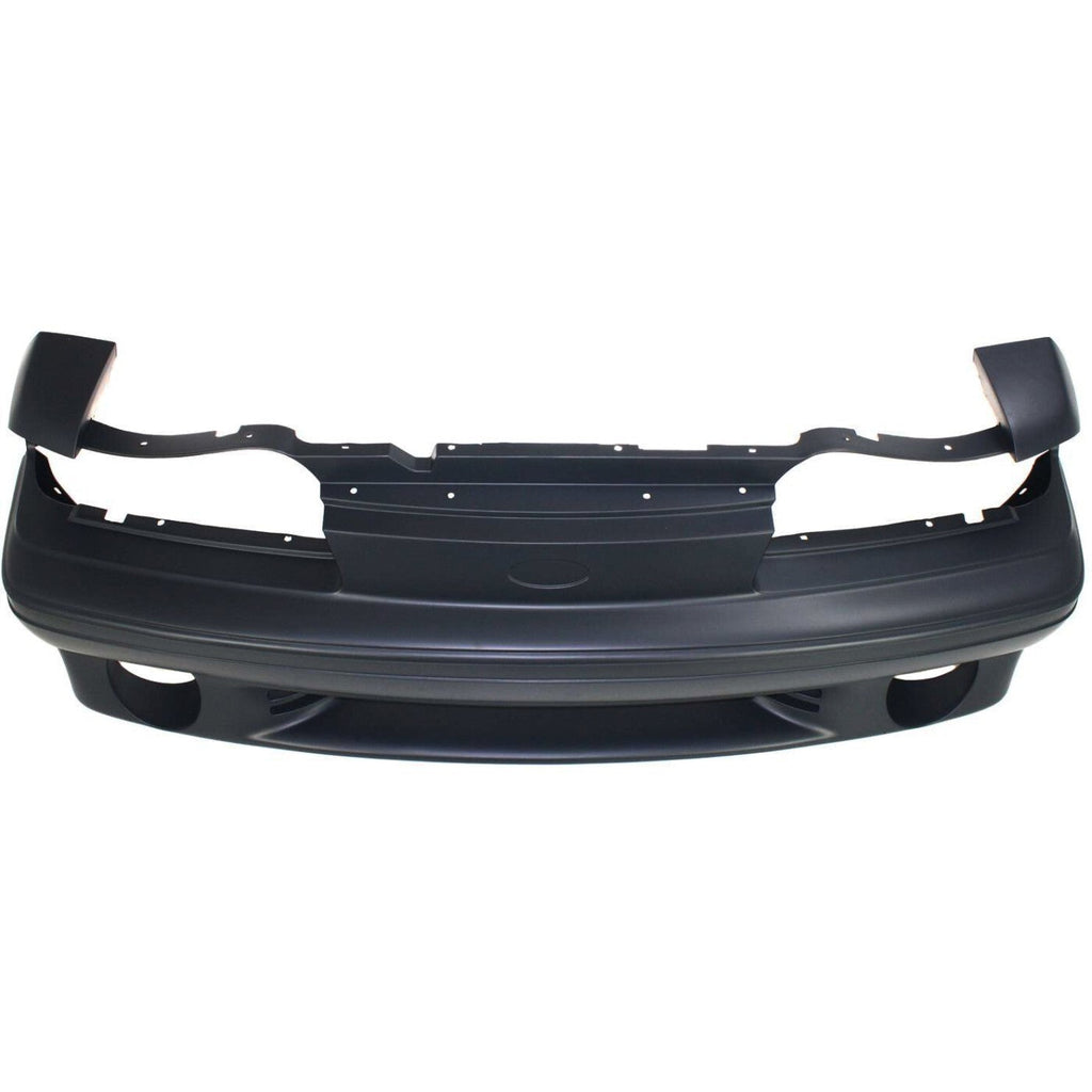 Front Bumper Cover For 1987-93 Ford Mustang GT Models Primed With Fog Lamp Holes
