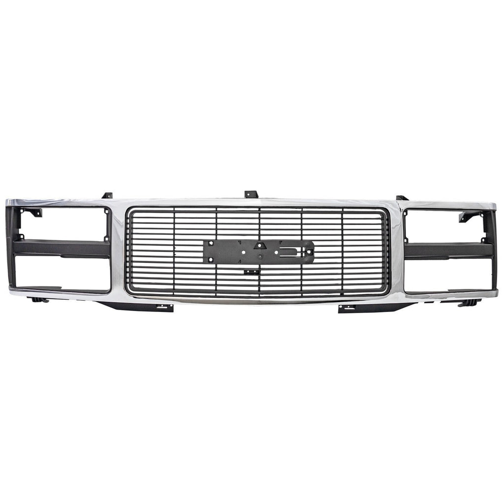 Grille For 1988-1993 GMC C1500 C2500 C3500 92-93 C1500 Suburban Yukon Chrome
