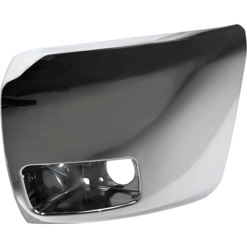 Bumper End Caps Set For 07-13 Chevy Silverado 1500 with Fog Light Hole Chrome