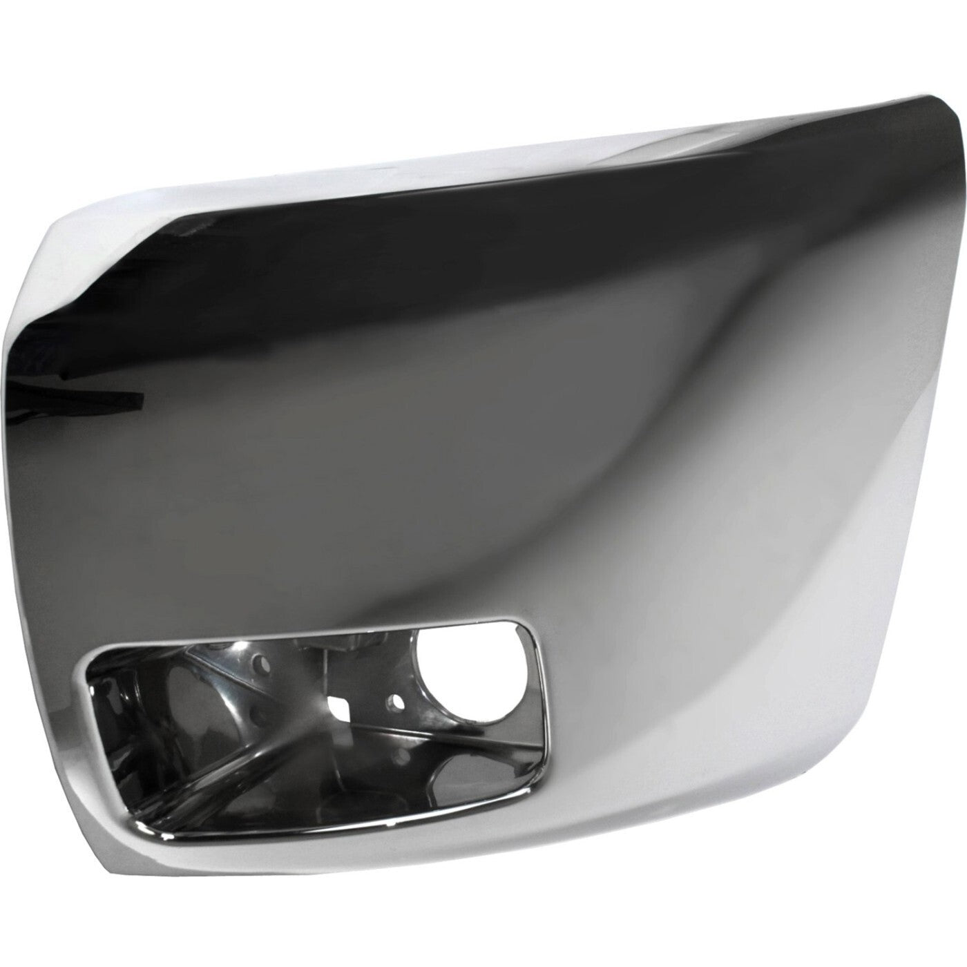 Bumper End Caps Set For 07-13 Chevy Silverado 1500 with Fog Light Hole Chrome