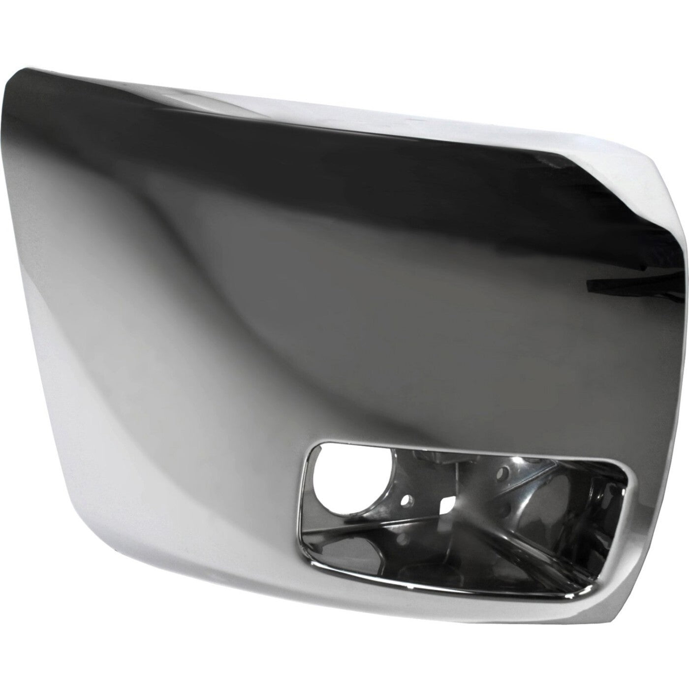 Bumper End Caps Set For 07-13 Chevy Silverado 1500 with Fog Light Hole Chrome