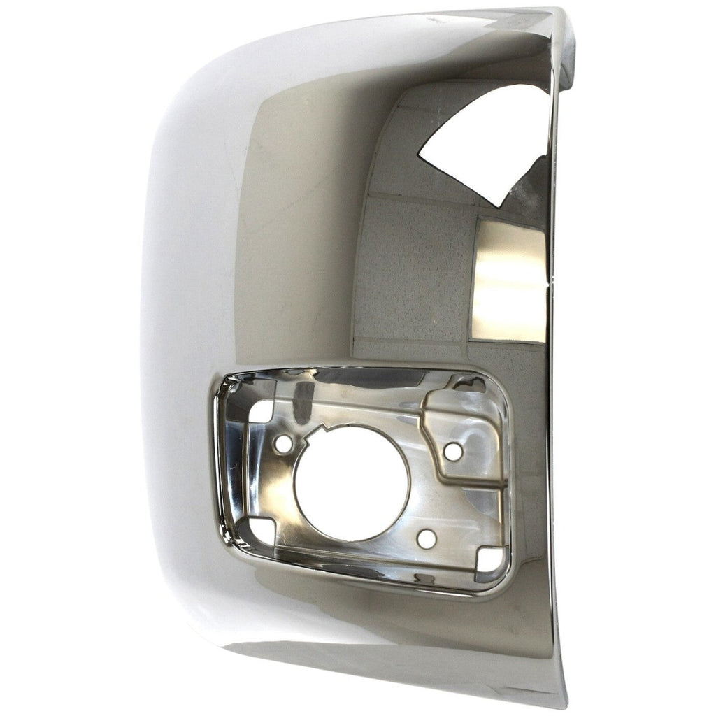 Bumper End Caps Set For 07-13 Chevy Silverado 1500 with Fog Light Hole Chrome