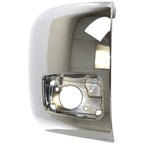 Bumper End Caps Set For 07-13 Chevy Silverado 1500 with Fog Light Hole Chrome