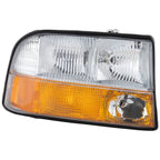 Left and Right Headlights For GMC Sonoma 1998-2004 Halogen w Bulbs w/ Fog Lights