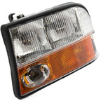Left and Right Headlights For GMC Sonoma 1998-2004 Halogen w Bulbs w/ Fog Lights