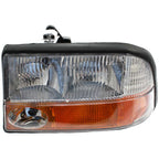 Left and Right Headlights For GMC Sonoma 1998-2004 Halogen w Bulbs w/ Fog Lights
