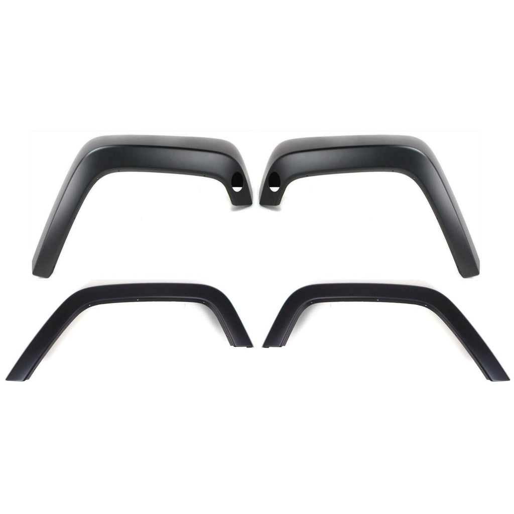 Fender Flares For 2007-2017 Jeep Wrangler Set of 4 Front and Rear Primed