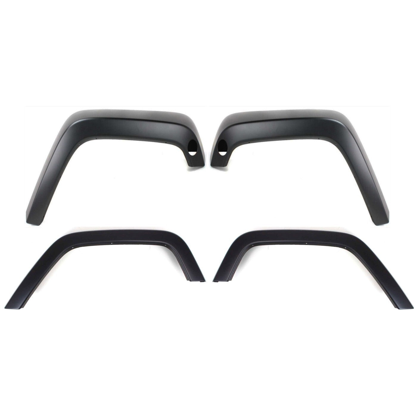 Fender Flares For 2007-2017 Jeep Wrangler Set of 4 Front and Rear Primed