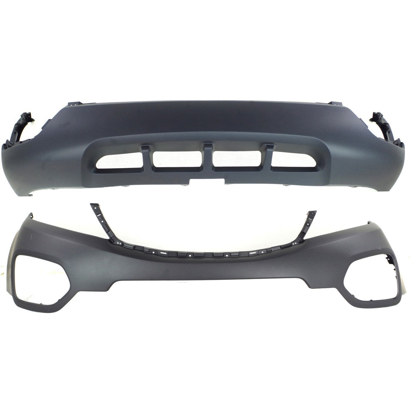 New Bumper Covers Fascias Set of 2 Front Upper for Kia Sorento 2011-2013 Pair