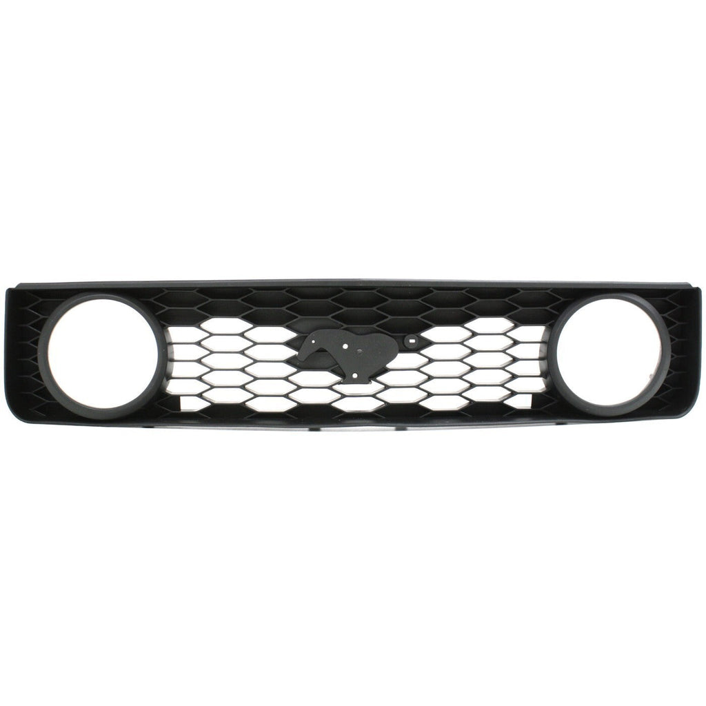 Grille For 05-09 Ford Mustang GT Deluxe/Premium 8Cyl 4.6L Textured Black Plastic