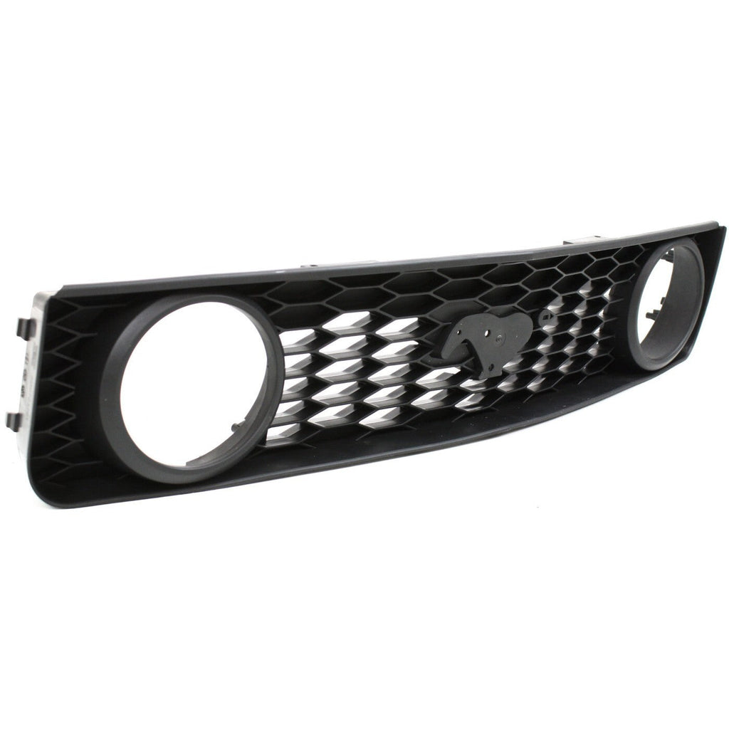Grille For 05-09 Ford Mustang GT Deluxe/Premium 8Cyl 4.6L Textured Black Plastic
