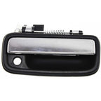 Chrome & Black Outside Exterior Door Handle Left/Right Pair Set for Tacoma Truck