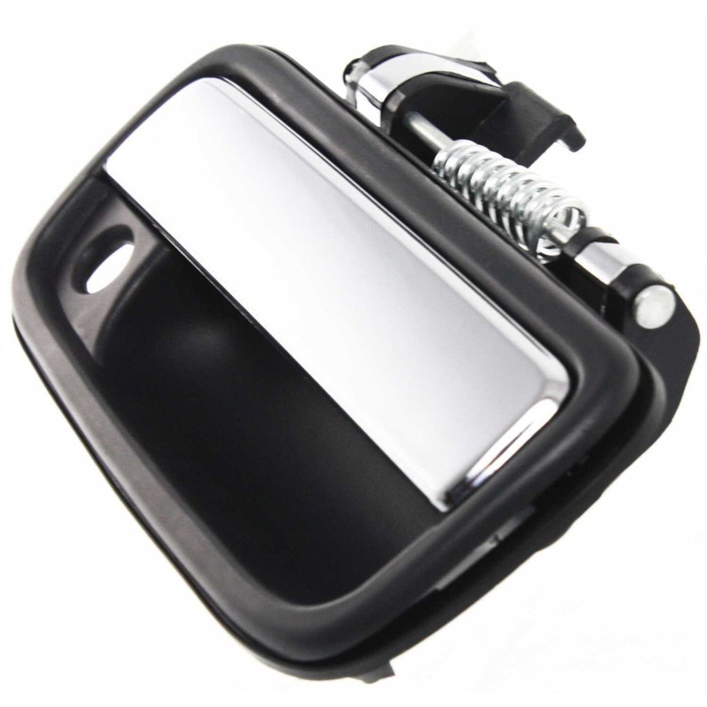 Chrome & Black Outside Exterior Door Handle Left/Right Pair Set for Tacoma Truck