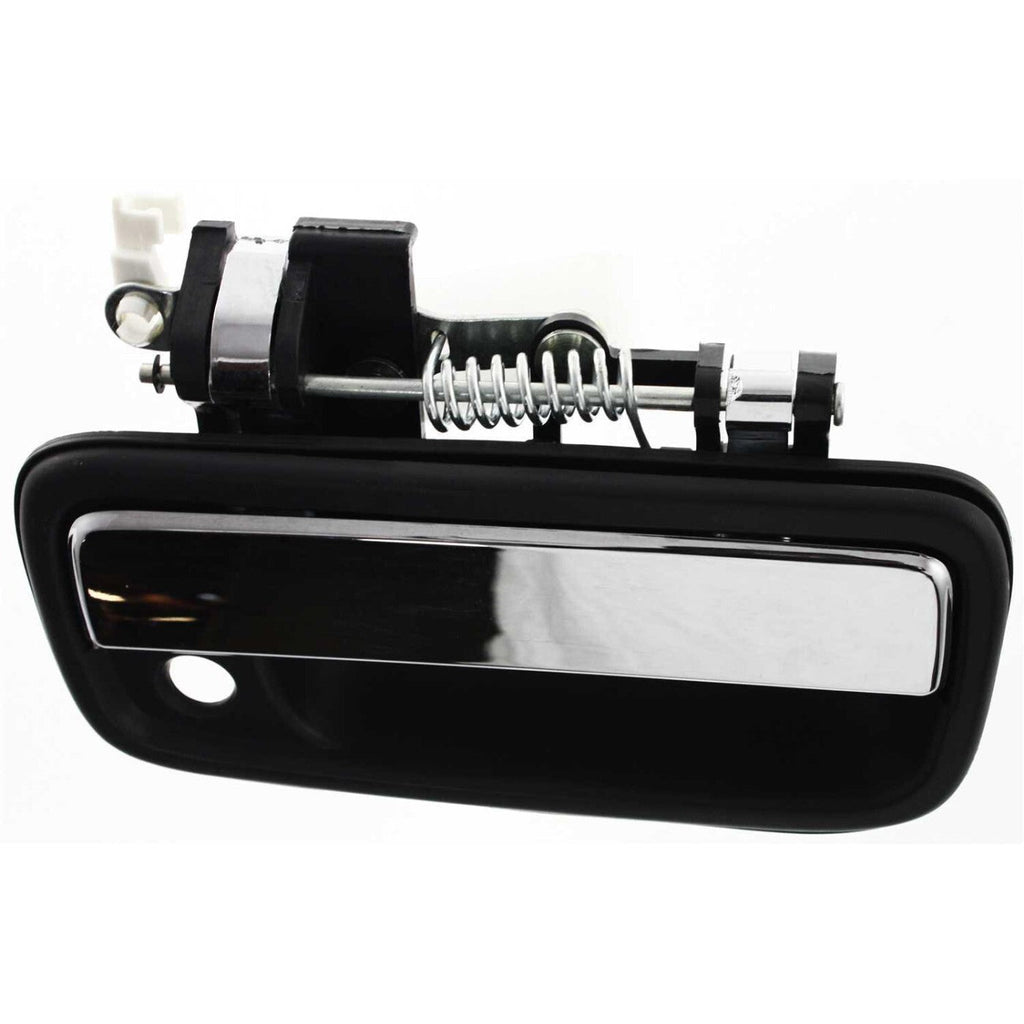 Chrome & Black Outside Exterior Door Handle Left/Right Pair Set for Tacoma Truck