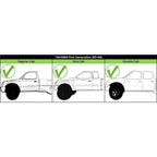 Chrome & Black Outside Exterior Door Handle Left/Right Pair Set for Tacoma Truck