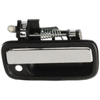Chrome & Black Outside Exterior Door Handle Left/Right Pair Set for Tacoma Truck