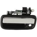 Chrome & Black Outside Exterior Door Handle Left/Right Pair Set for Tacoma Truck
