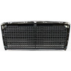 Grille For 86-93 Mercedes Benz 300E 90-93 300D Chrome Shell w/ Gray Insert