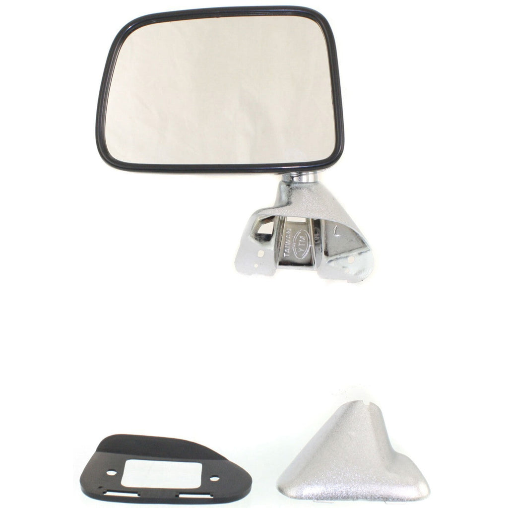Manual Side View Mirrors Chrome Pair Set for 87-88 Toyota Pickup Truck 4Runner
