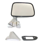 Manual Side View Mirrors Chrome Pair Set for 87-88 Toyota Pickup Truck 4Runner