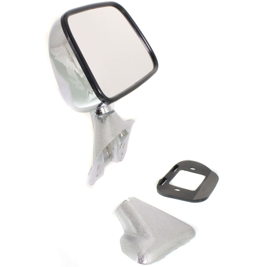 Manual Side View Mirrors Chrome Pair Set for 87-88 Toyota Pickup Truck 4Runner