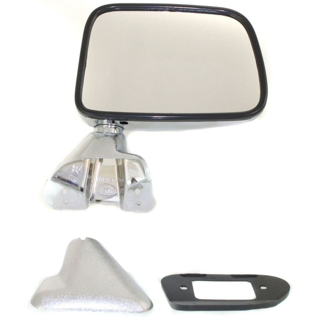 Manual Side View Mirrors Chrome Pair Set for 87-88 Toyota Pickup Truck 4Runner