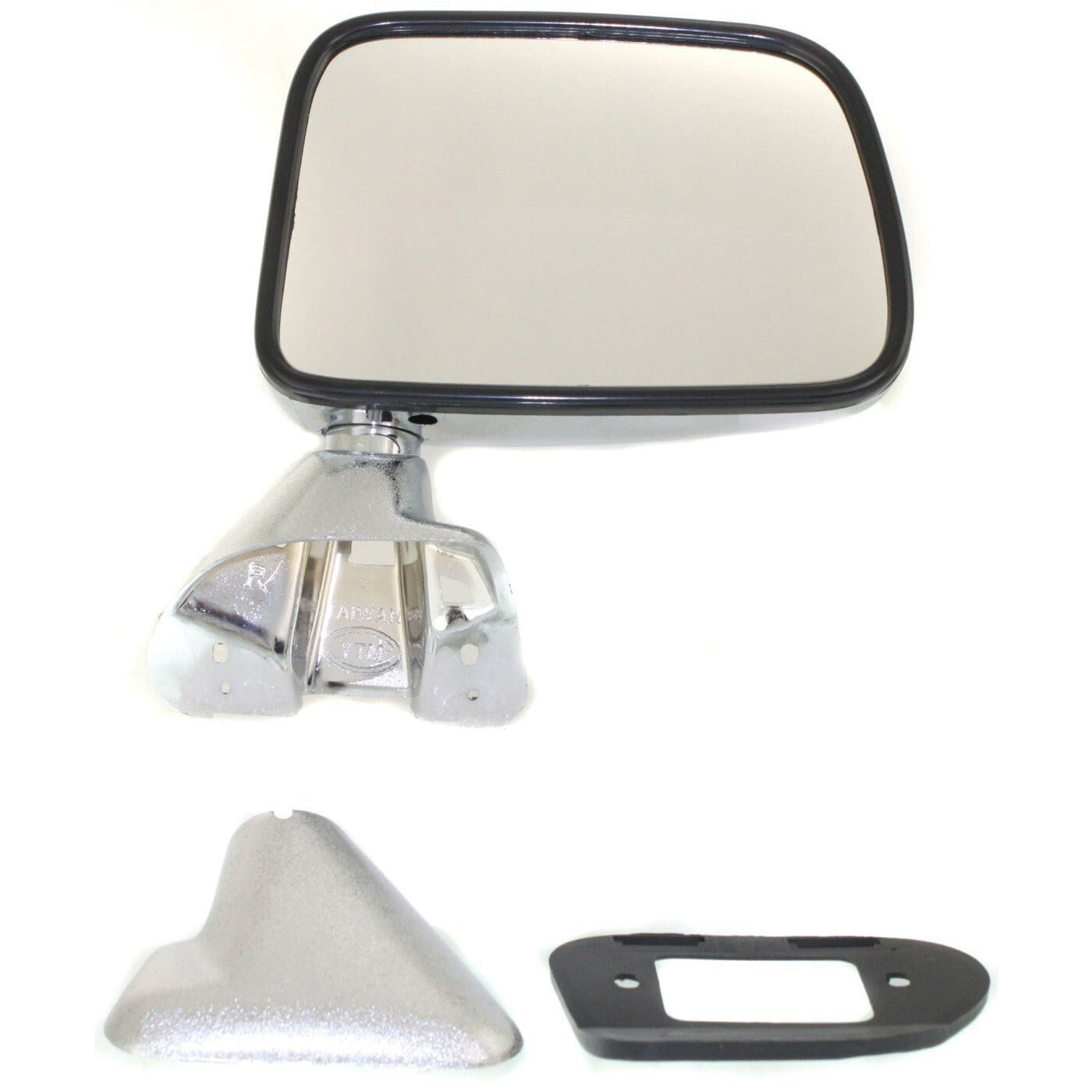 Manual Side View Mirrors Chrome Pair Set for 87-88 Toyota Pickup Truck 4Runner