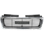 Grille For 98-2004 GMC Sonoma 98-2001 Jimmy Chrome Shell w/ Gray Insert Plastic