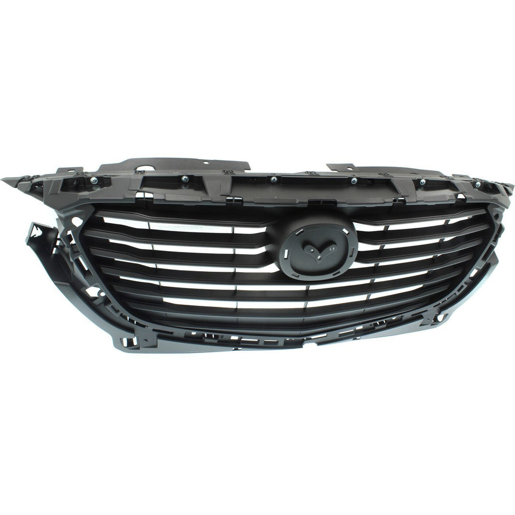 Grille Assembly For 2016-2020 Mazda CX-3 Textured Dark Gray Shell and Insert