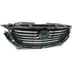 Grille Assembly For 2016-2020 Mazda CX-3 Textured Dark Gray Shell and Insert