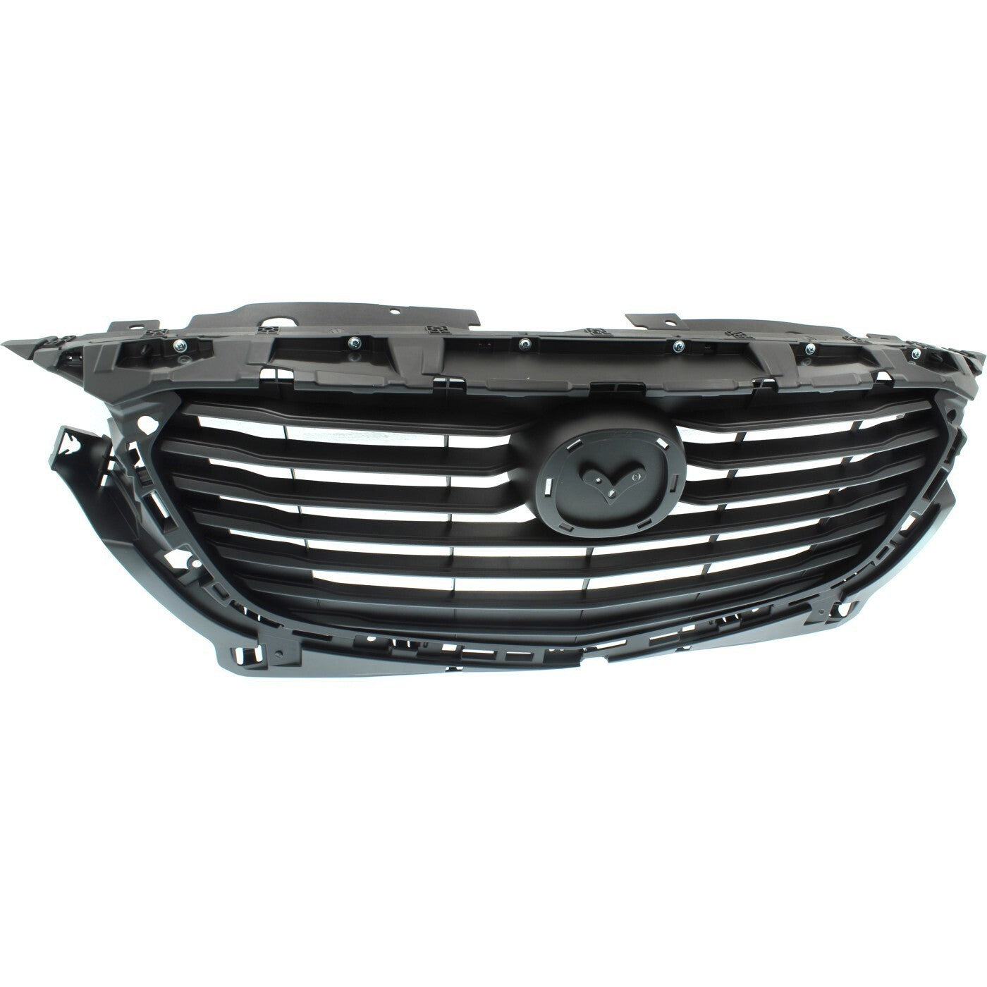 Grille Assembly For 2016-2020 Mazda CX-3 Textured Dark Gray Shell and Insert