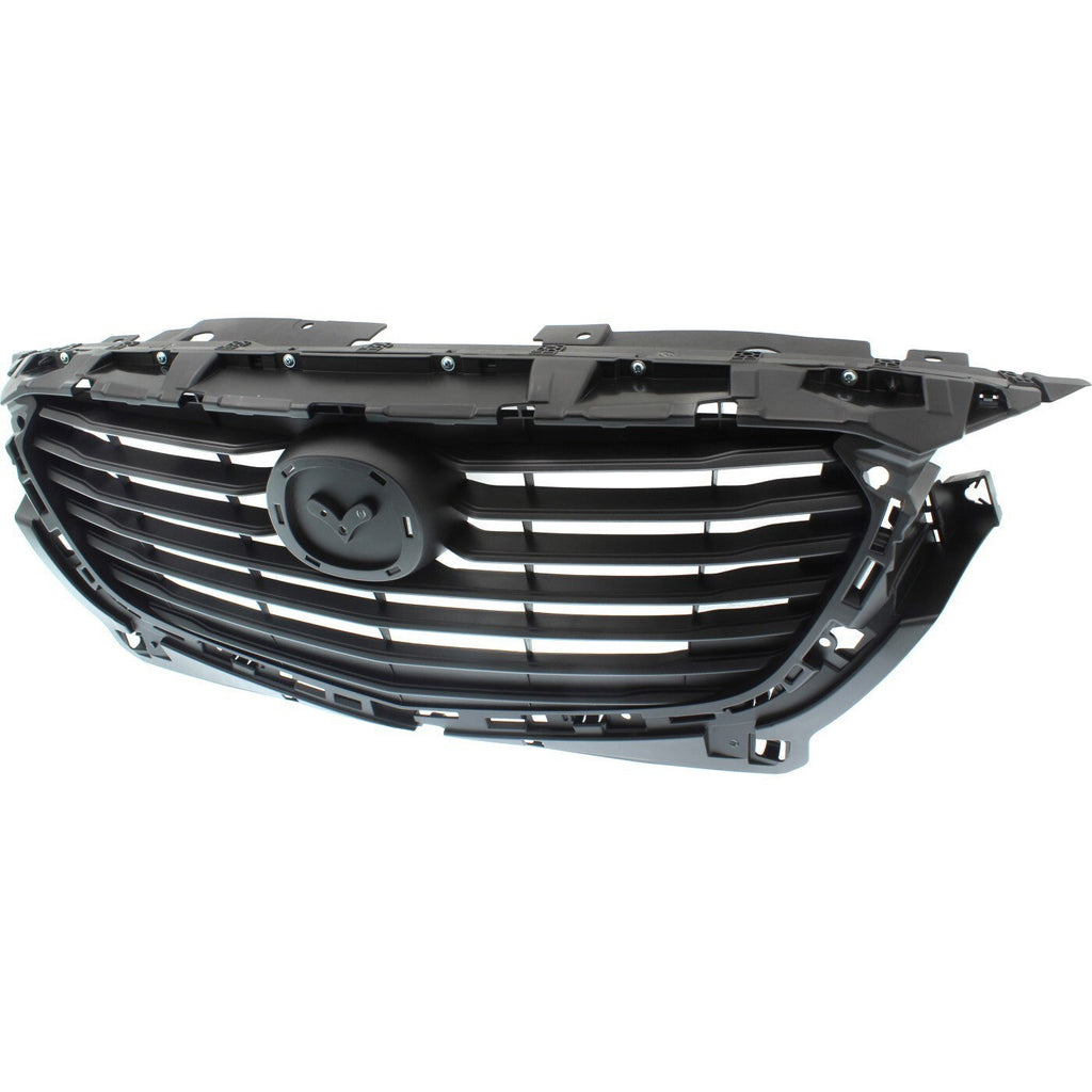 Grille Assembly For 2016-2020 Mazda CX-3 Textured Dark Gray Shell and Insert