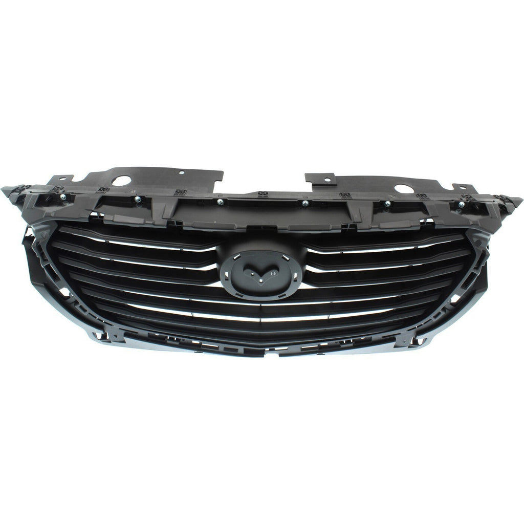Grille Assembly For 2016-2020 Mazda CX-3 Textured Dark Gray Shell and Insert