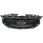 Grille Assembly For 2016-2020 Mazda CX-3 Textured Dark Gray Shell and Insert