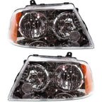 Headlight Set For 03-06 Lincoln Navigator Halogen With Bulbs FO2503209 FO2502209