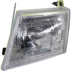 Left & Right Side Headlights For Ford E-350 Econoline 1992-1996 Halogen w/ Bulbs