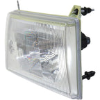 Left & Right Side Headlights For Ford E-350 Econoline 1992-1996 Halogen w/ Bulbs